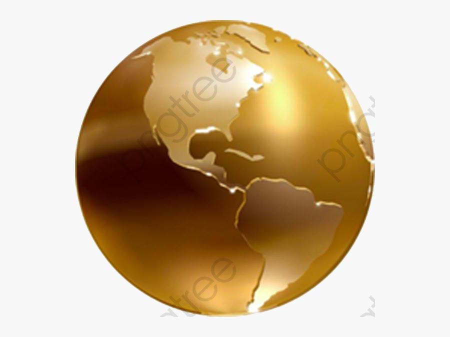 Golden Earth Material - Golden Globe Hd, Transparent Clipart