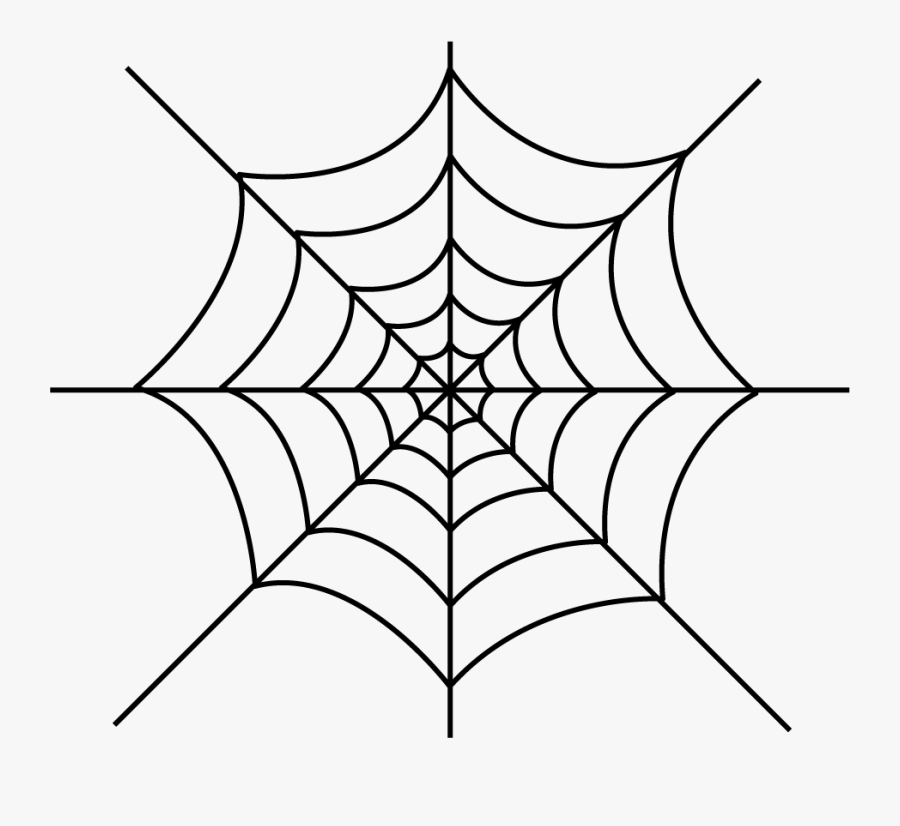 Spider Web Easy To Draw, Transparent Clipart