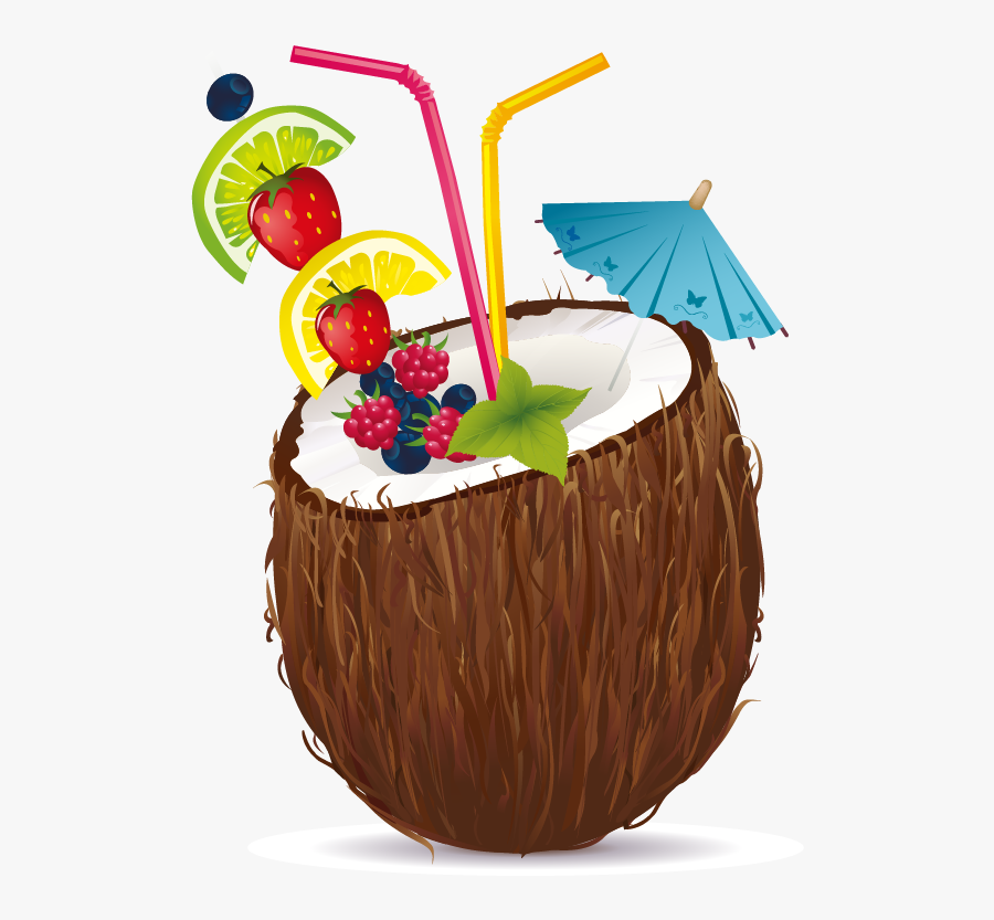 Coconut Clipart Coconut Drink - Happy 52 Birthday Sister, Transparent Clipart