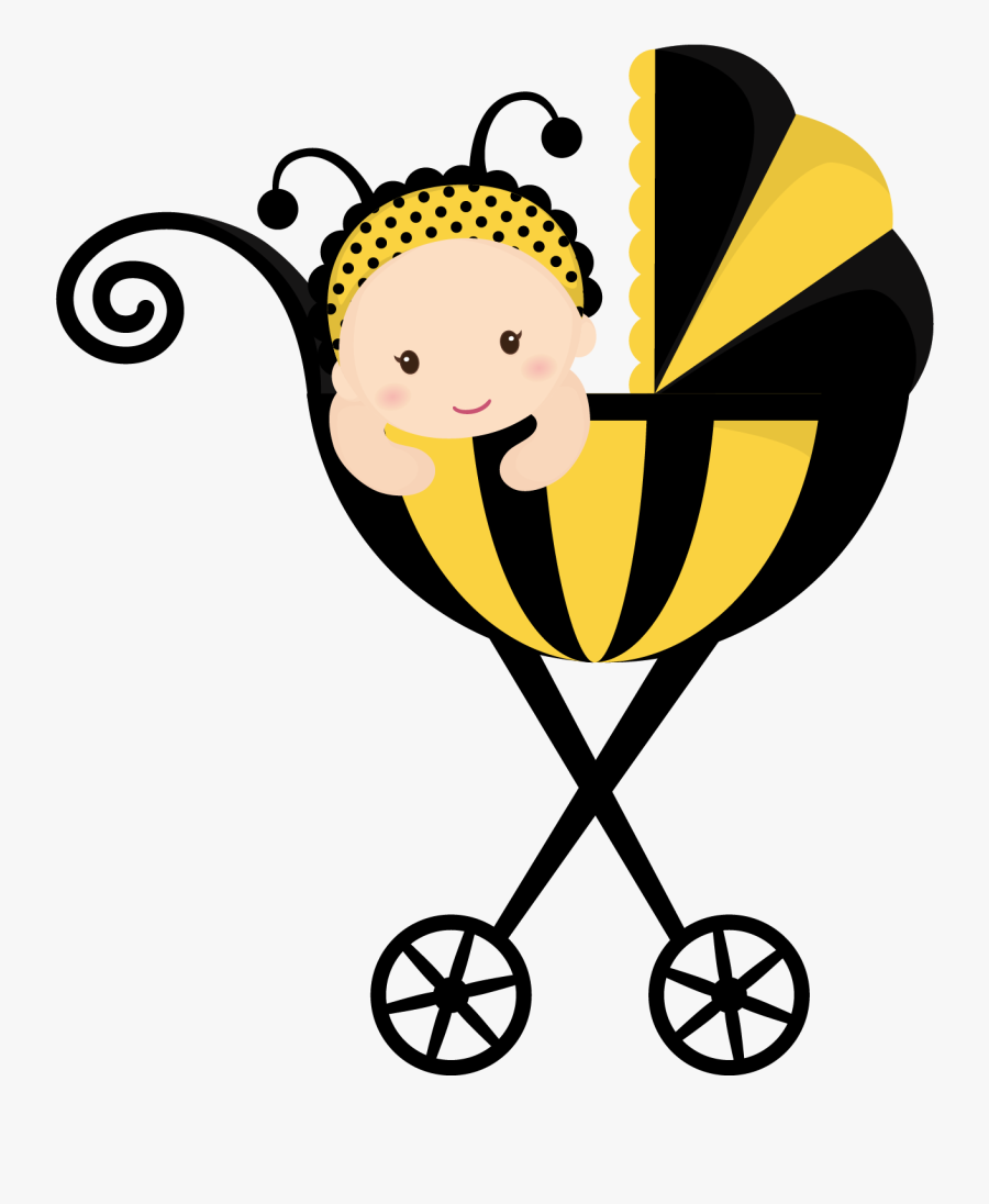 Abelhinhas Ca Png Minus - Bee Baby Shower Clip Art, Transparent Clipart