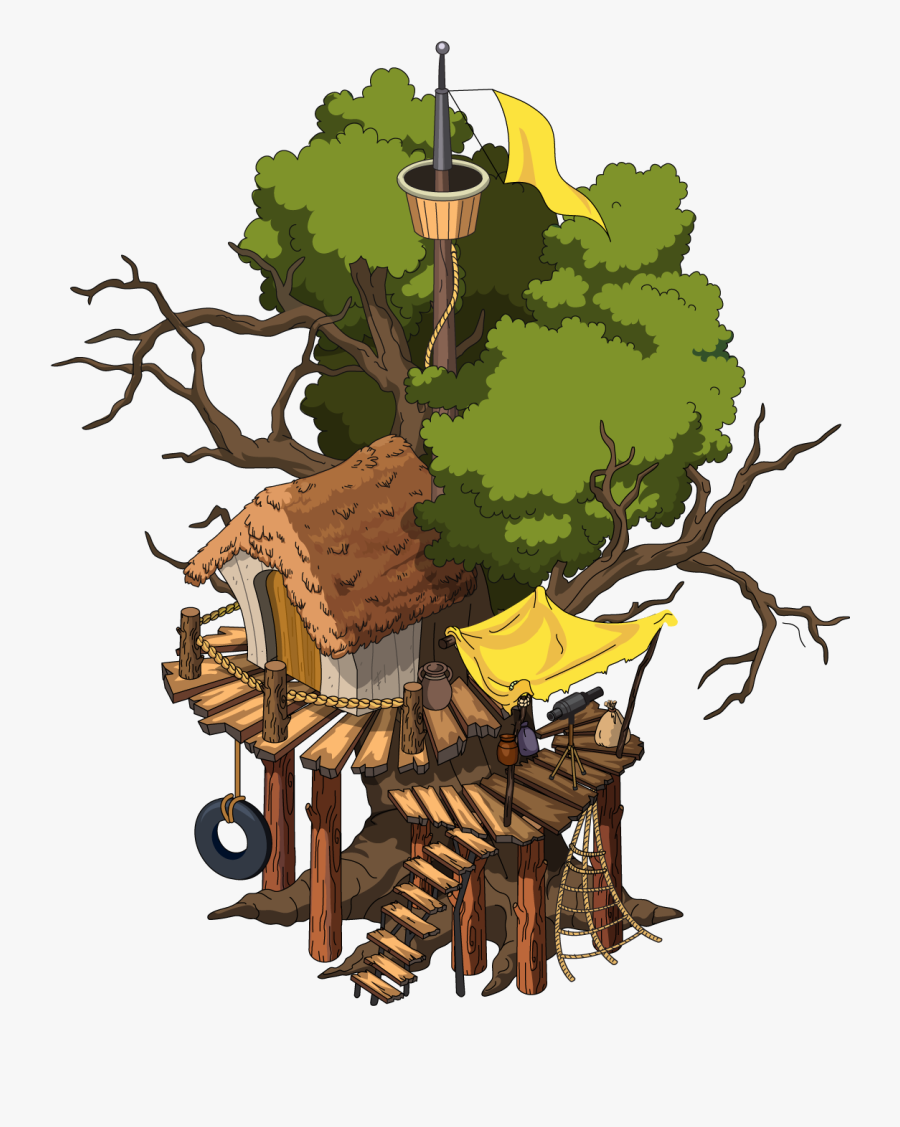 Illustration - Lost Boys Tree House, Transparent Clipart