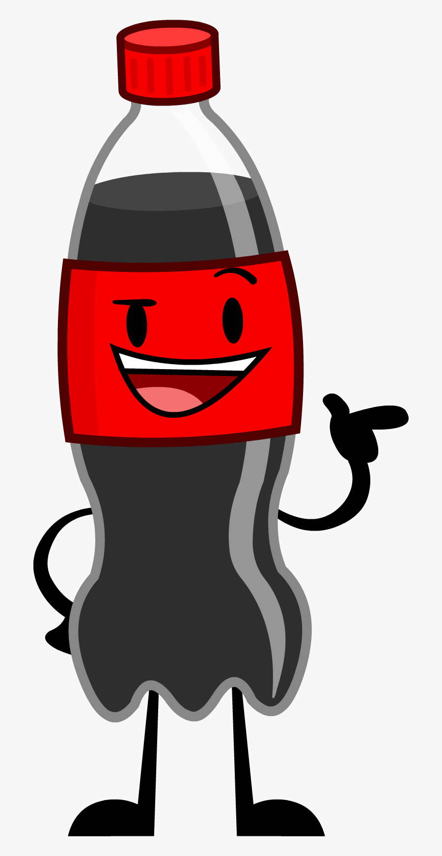 Transparent Coke Clipart - Coke Bottle Cartoon Plastic , Free