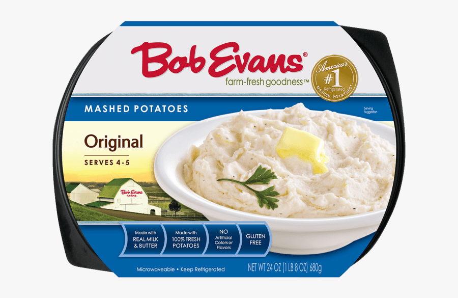 Bob Evans Original Mashed Potatoes, Transparent Clipart