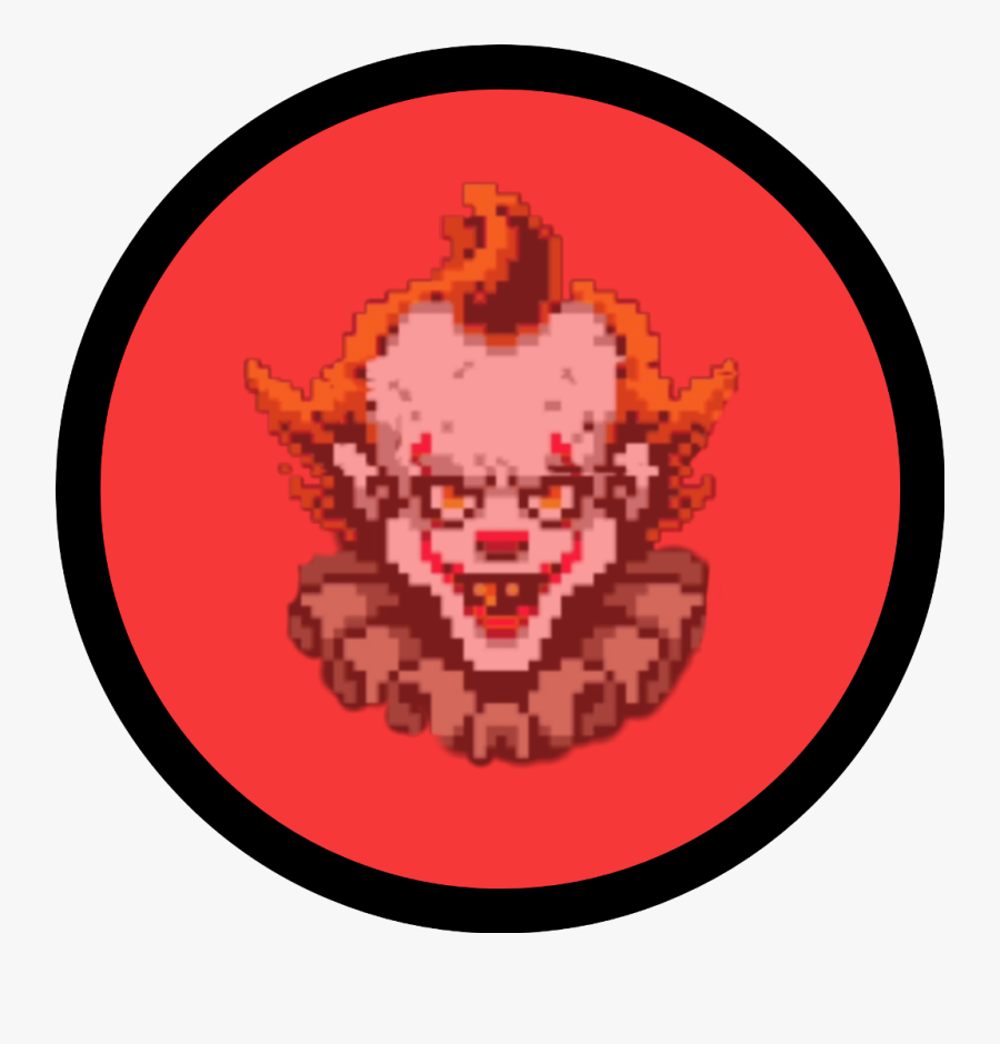 Pennywise Pixel - Easy Pennywise Pixel Art, Transparent Clipart