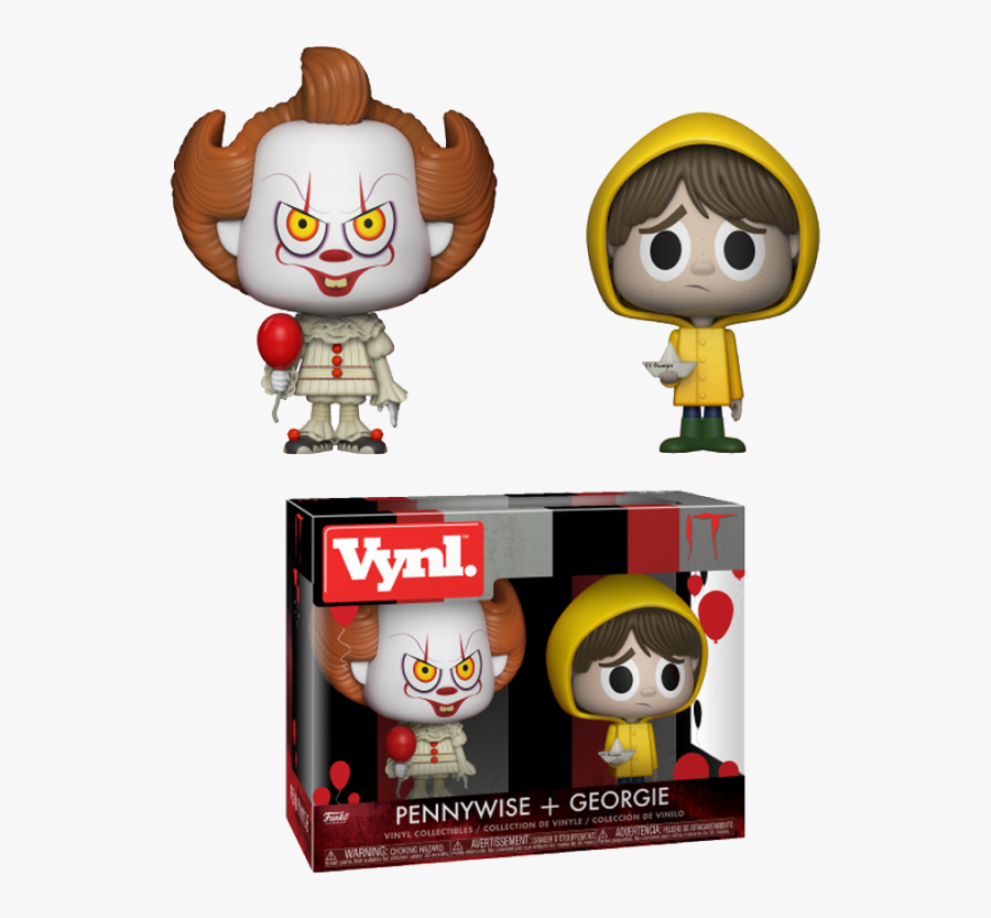 Transparent Pennywise Png - Vinyl Pennywise And Georgie, Transparent Clipart