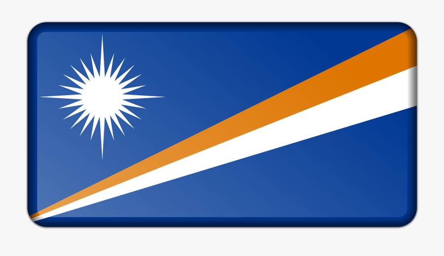 Marshall Islands Flag, Transparent Clipart