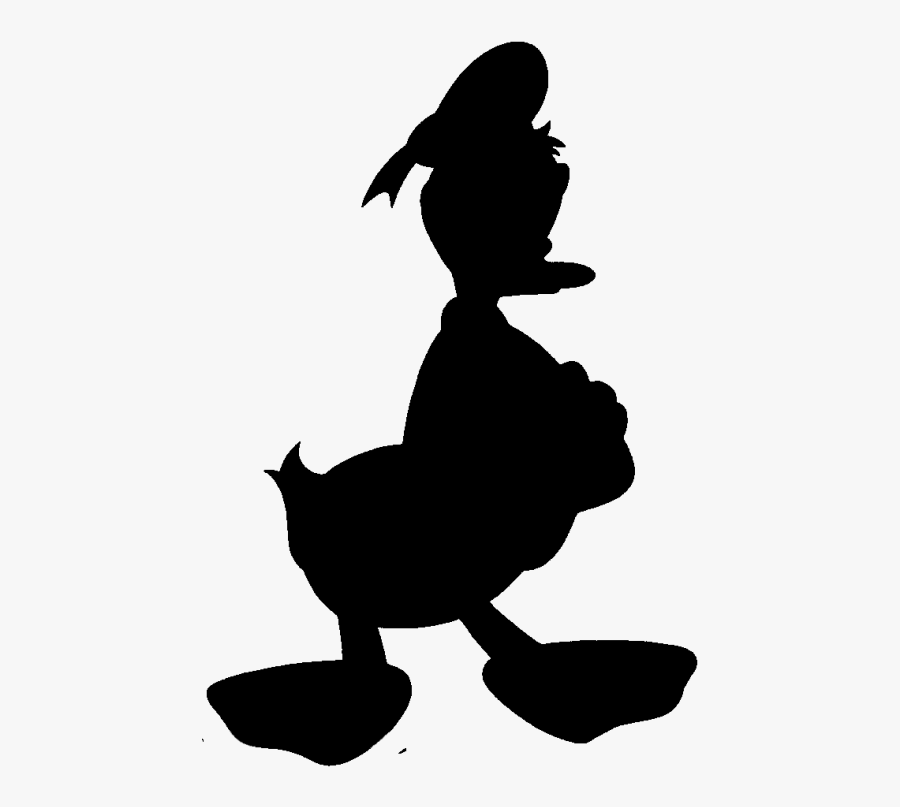 Transparent Cinderella Silhouette Png - Disney Donald Duck Silhouette, Transparent Clipart