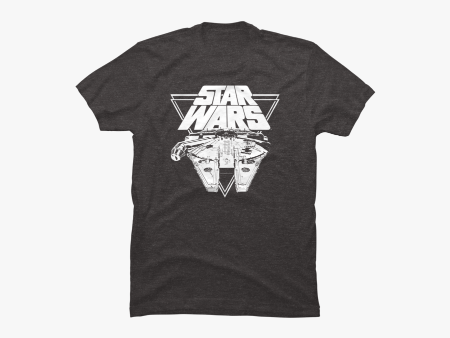 Transparent Millennium Falcon Clipart - Star Wars Falcon Shirt, Transparent Clipart