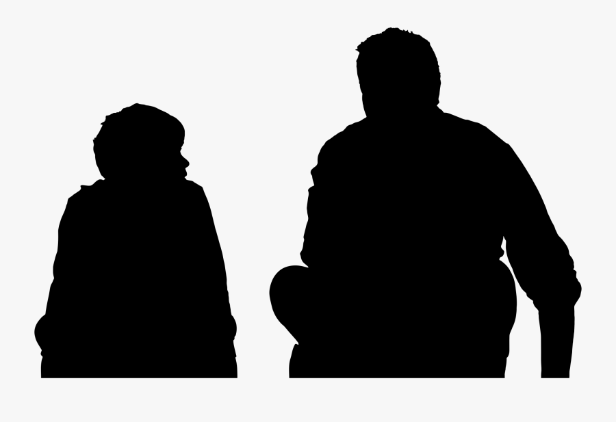 Human Behavior,male,silhouette - Father And Son Png, Transparent Clipart