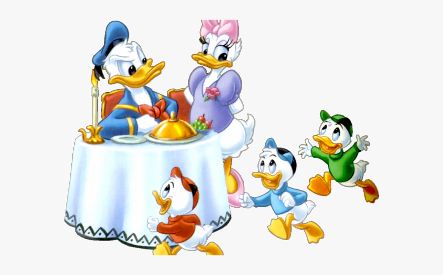 Donald Duck Clipart Disney Music - Cartoon Donald Duck Family, Transparent Clipart