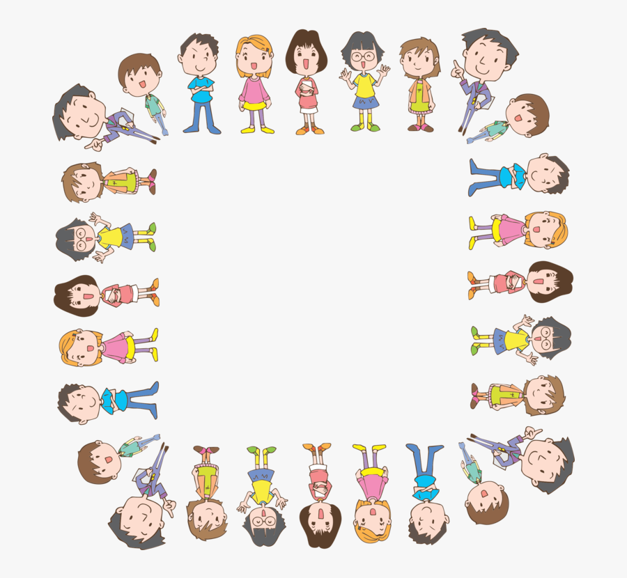 Emoticon,human Behavior,art - Kids Frame Png, Transparent Clipart