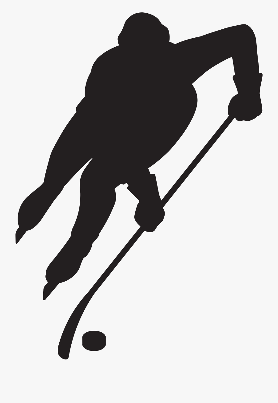 Hockey Player Silhouette Png Clip Art Image - Transparent Ice Hockey Clipart, Transparent Clipart