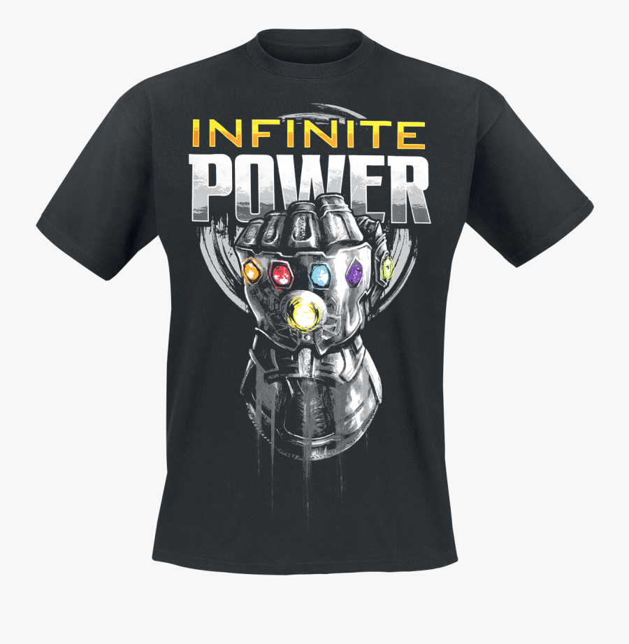 T Shirt Hoodie Thanos The Avengers - Infinite Power T Shirt, Transparent Clipart