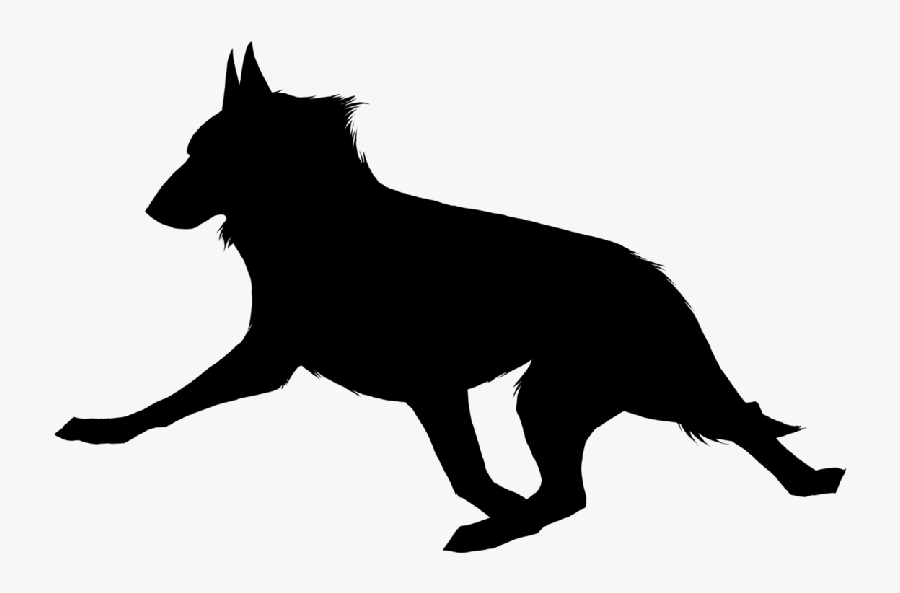 Dog Breed Silhouette Bull Terrier Running Clip Art - Running Dog Silhouette, Transparent Clipart