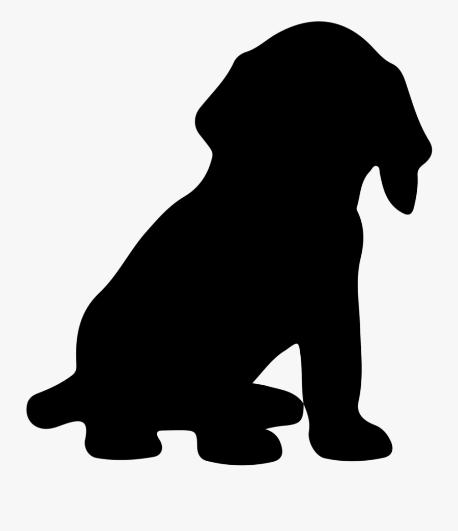 Sitting Labrador Silhouette At Getdrawings - Sitting Dog Silhouette Png, Transparent Clipart