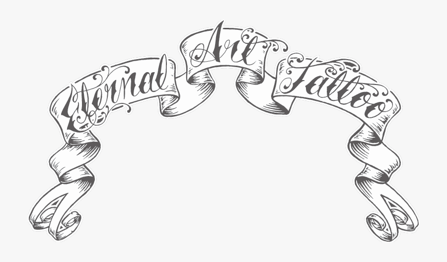 Banner Clipart Ideas - Banner Tattoo Design, Transparent Clipart