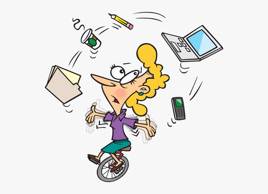 Juggling A Lot Of Things, Transparent Clipart