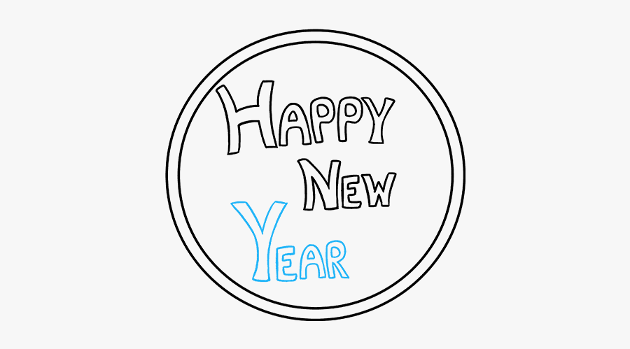 How To Draw Happy New Year - Narcotics Anonymous, Transparent Clipart
