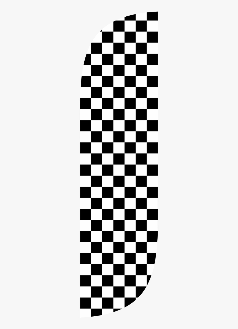 5ft Color Feather Flag Black & White Checkered - Skateboard Checkered, Transparent Clipart