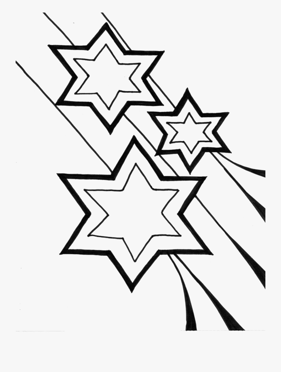 Christmas Star Coloring Pages To Print - Coloring Book, Transparent Clipart
