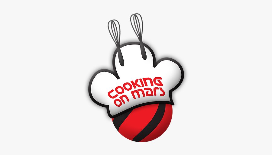 Cooking On Mars Logo With Chef Hat And Cooking Whisk - Emblem, Transparent Clipart