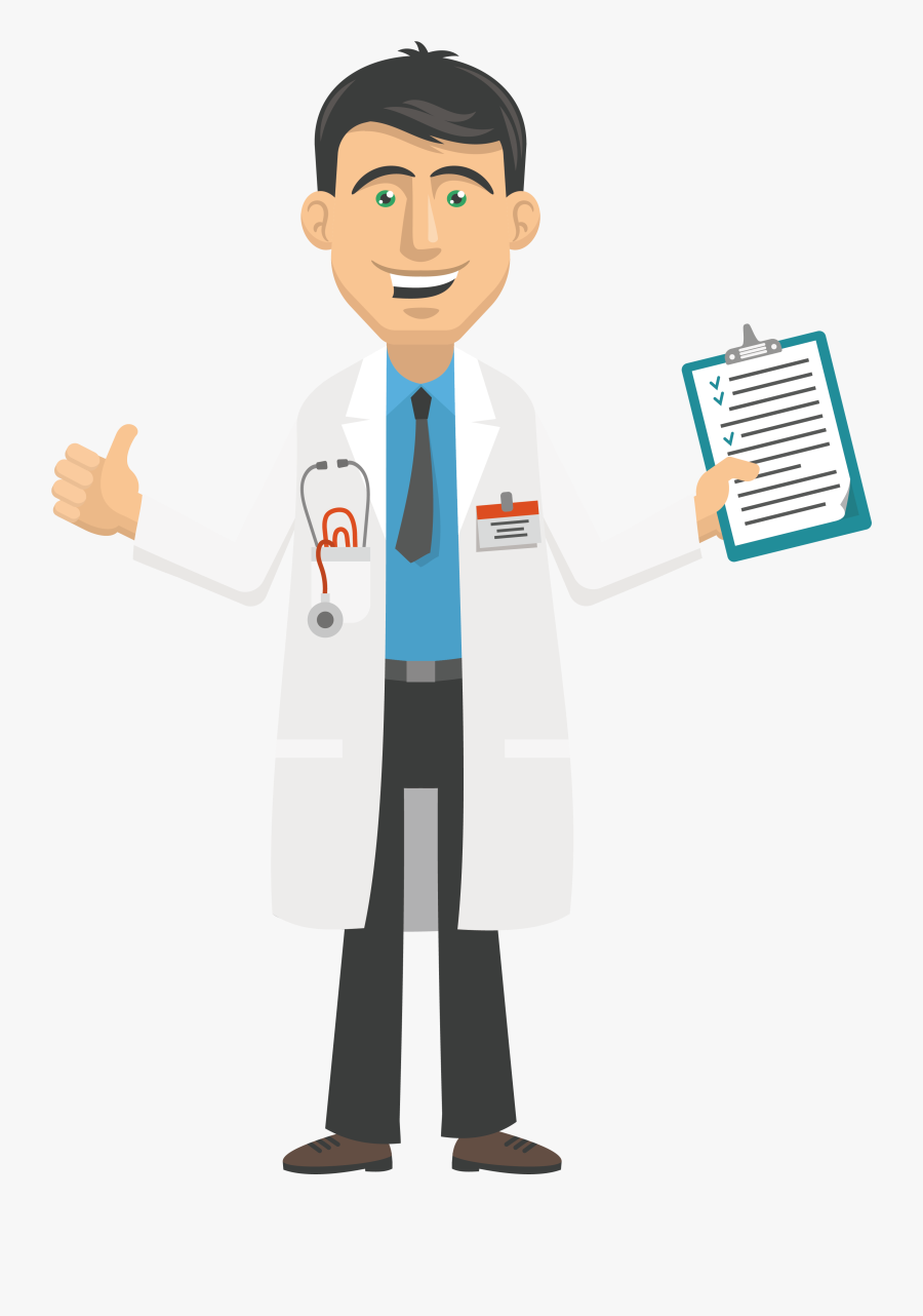 Clipart Doctor White Coat - Cartoon Clip Art Doctor Png , Free ...