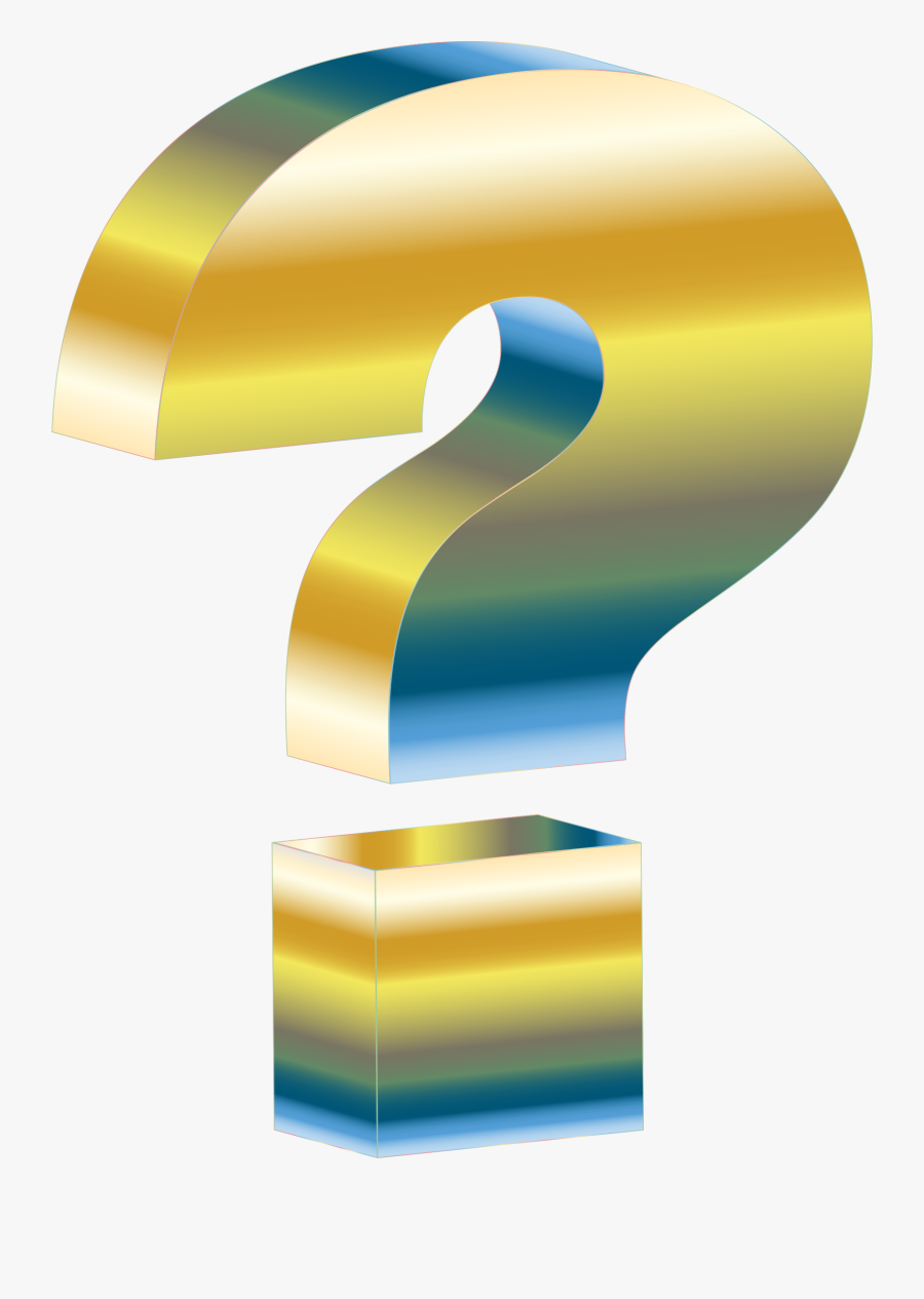 Big Yellow Question Mark, Transparent Clipart