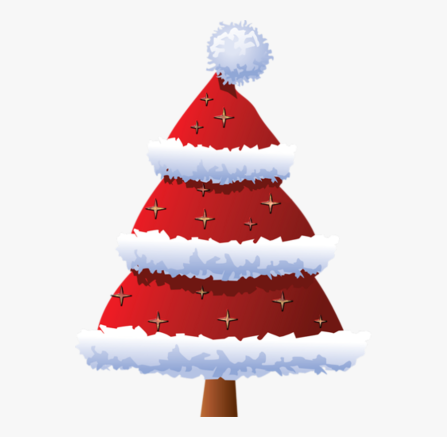 Christmas Tree Clipart Red, Transparent Clipart