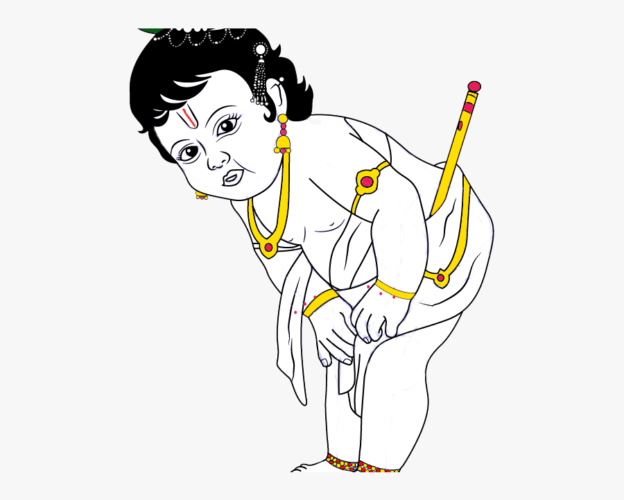 Bhajan Everyday, Unchavrathy - Baby Krishna Coloring Pages, Transparent Clipart