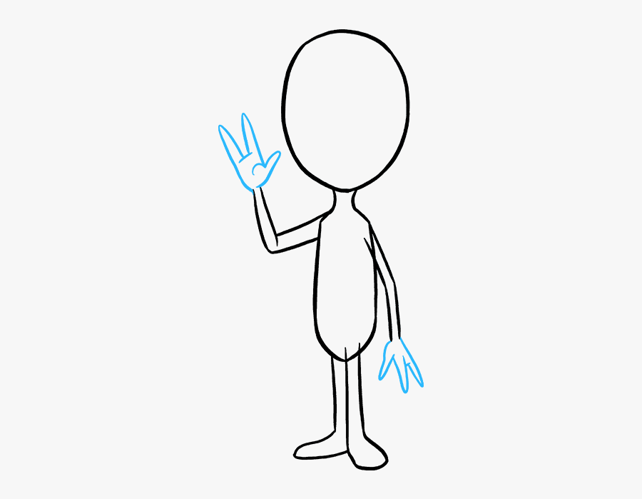 How To Draw An Alien - Line Art, Transparent Clipart