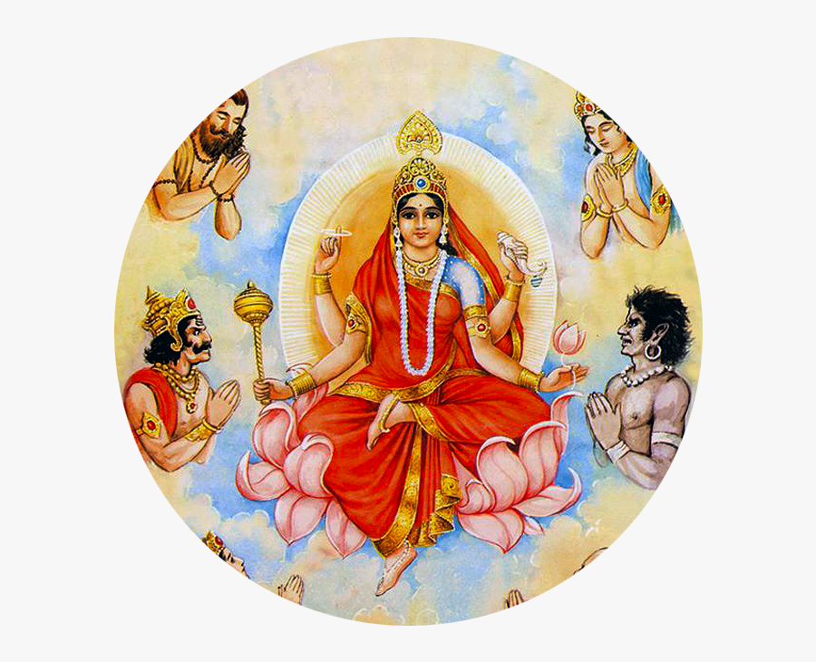 Goddess Siddhidatri - Ninth Avatar Of Durga, Transparent Clipart