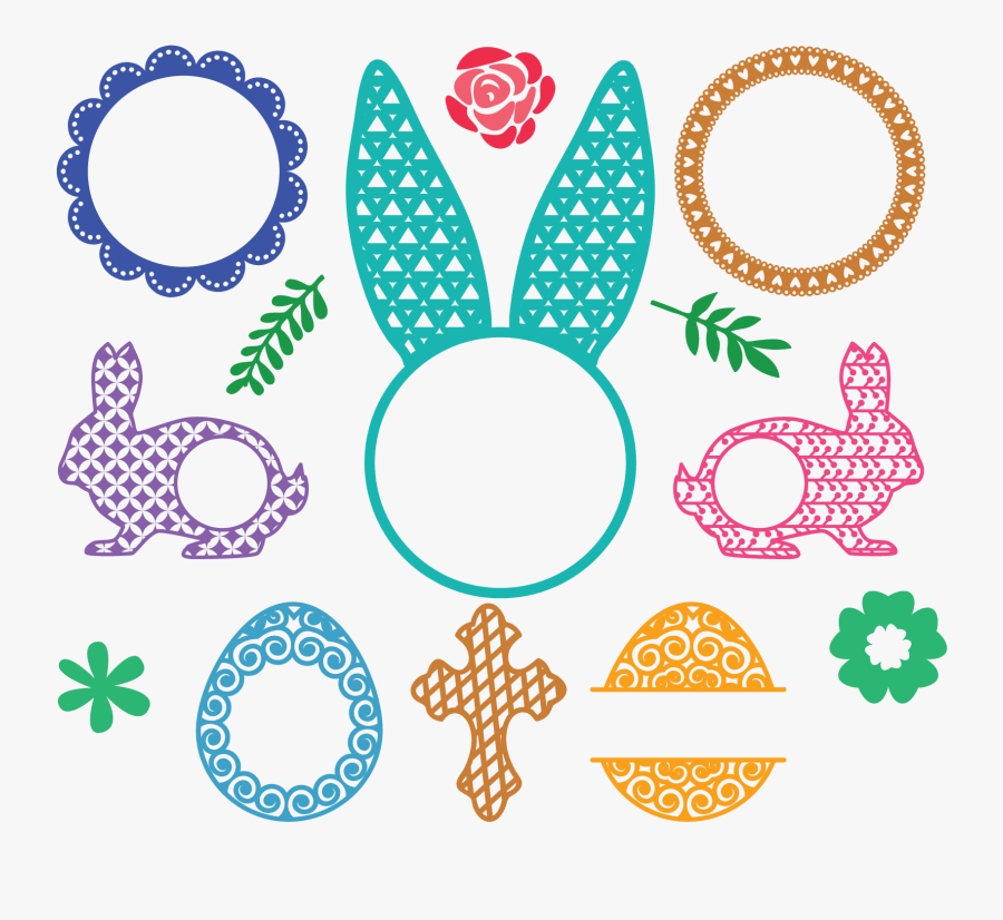 Pin By Denise Perkins On Cricut Ideas - Easter Monogram Ideas, Transparent Clipart