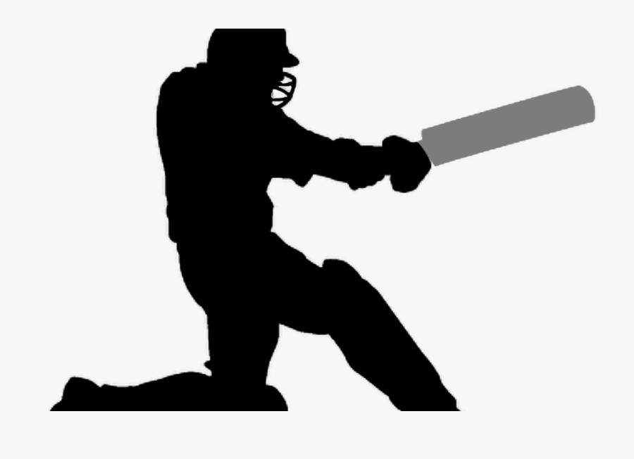 Challengers Super Cup - Cricket Player Silhouette Png, Transparent Clipart