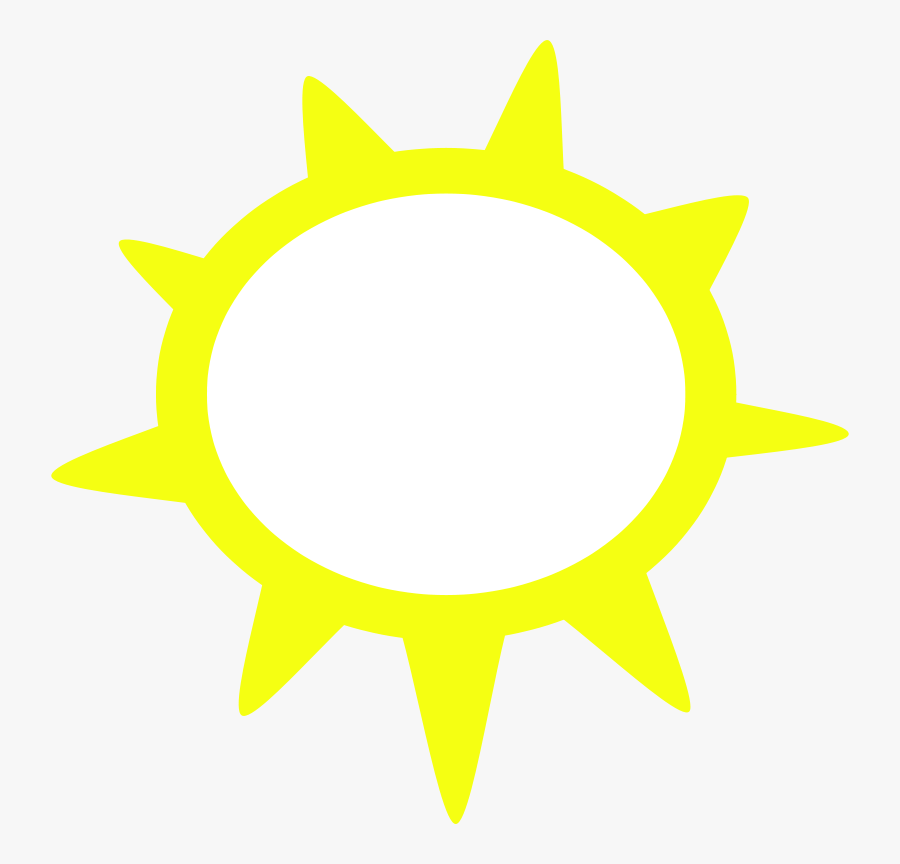 Weather Symbols Sun, Transparent Clipart