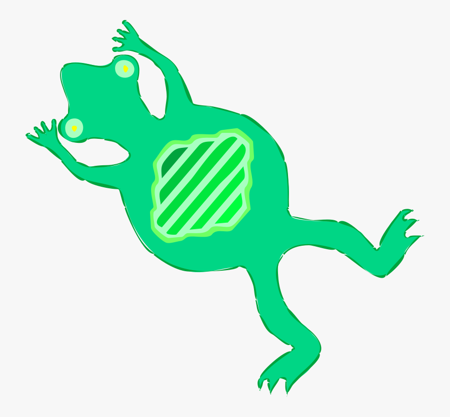 Free Vector Frog Clip Art - Dead Frog Png, Transparent Clipart