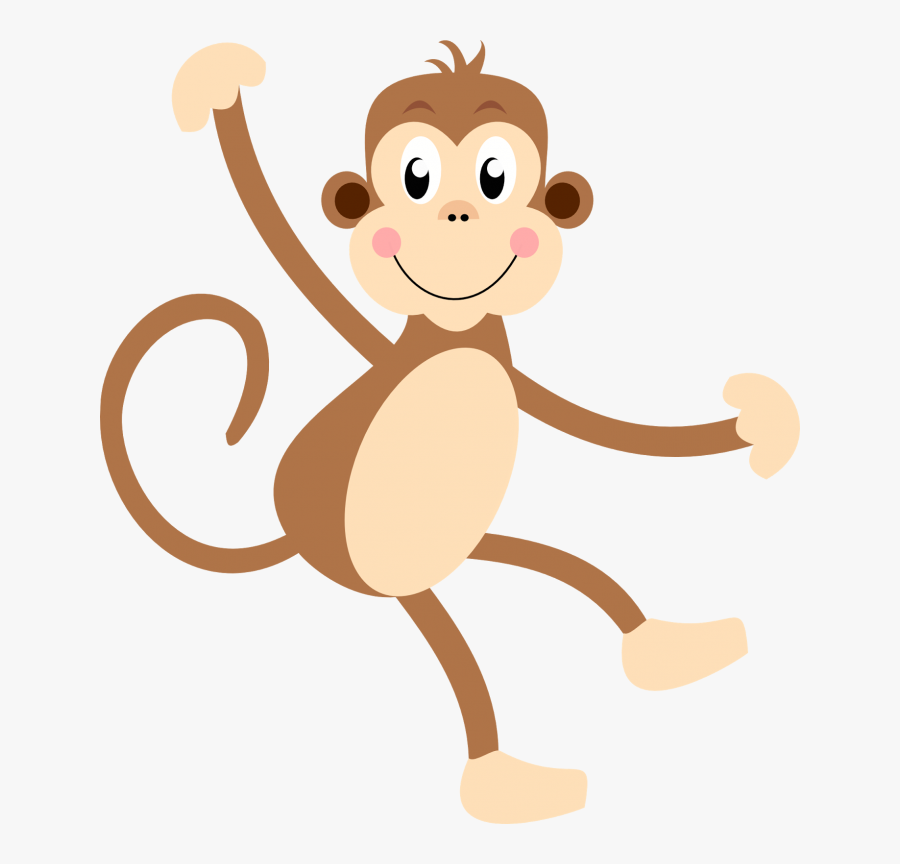 Cute Monkey - Macaco Infantil Png, Transparent Clipart