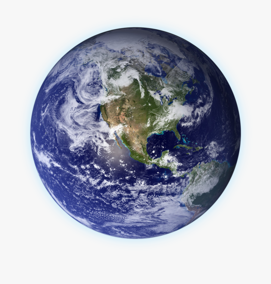 Earth - World On White Background, Transparent Clipart