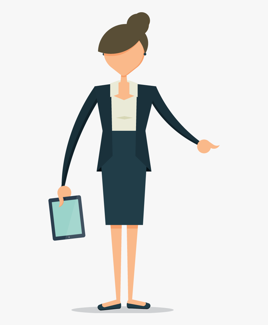 Woman Character - Cartoon, Transparent Clipart