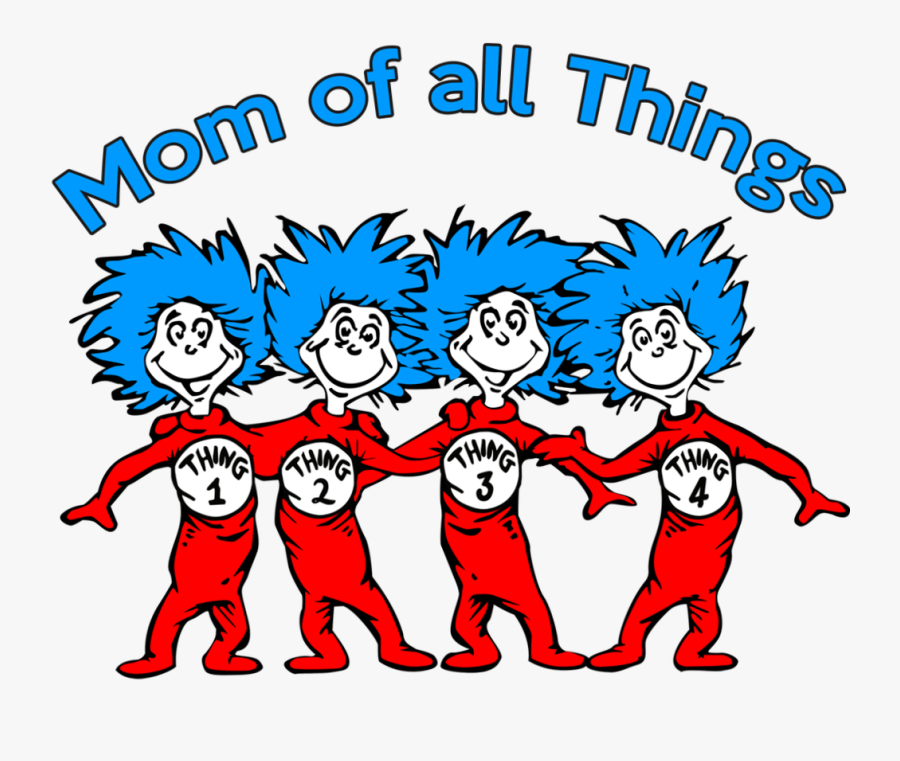 Thing 1 And Thing 2 Clipart , Png Download - Clip Art Dr Seuss Thing 1 And Thing 2, Transparent Clipart