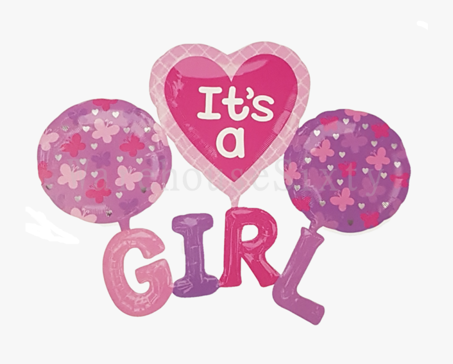Transparent Baby Shower Border Clipart - Its Is A Girl Baby, Transparent Clipart