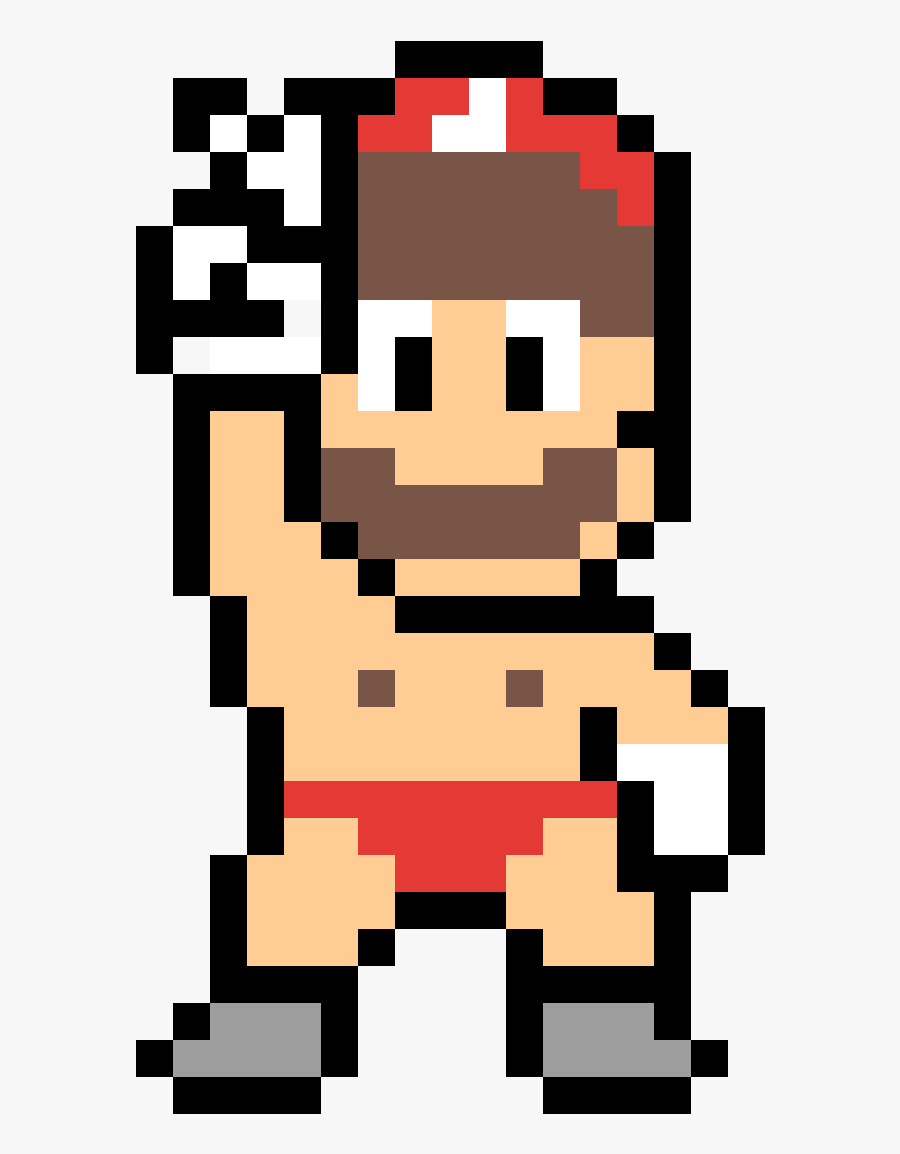 Mario Bros Pixel Png, Transparent Clipart