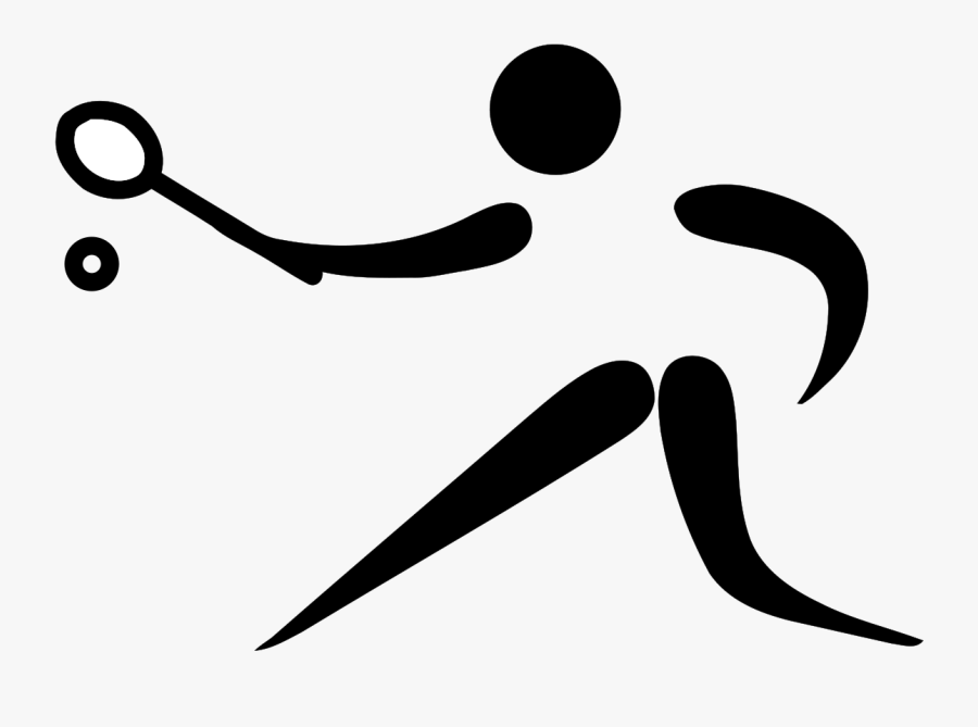 Tennis Pictogram, Transparent Clipart