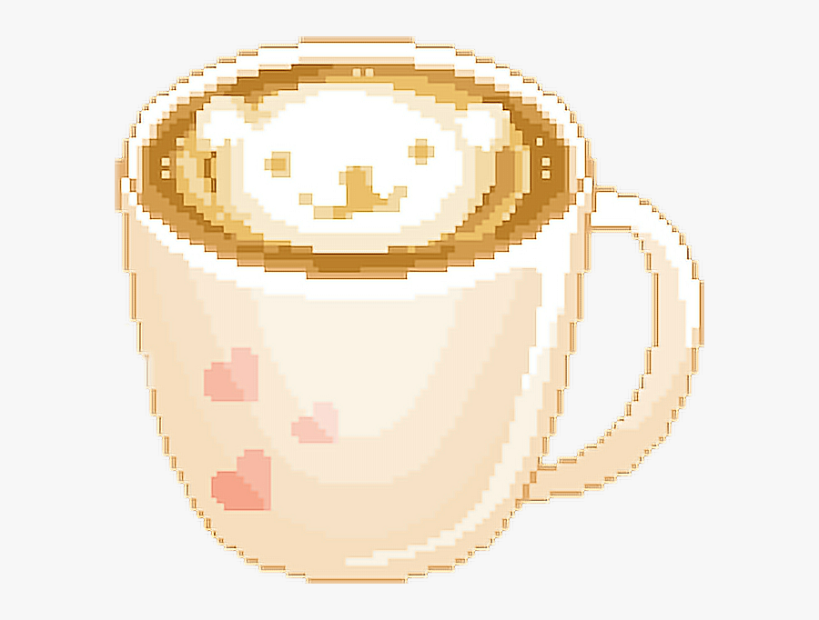 #cute #coffee #kawaii - Coffee Pixel Gif, Transparent Clipart