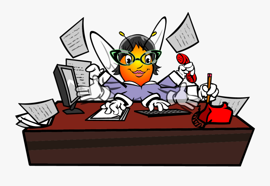 Transparent Intolerable Acts Clipart - Busy Bee At Work, Transparent Clipart
