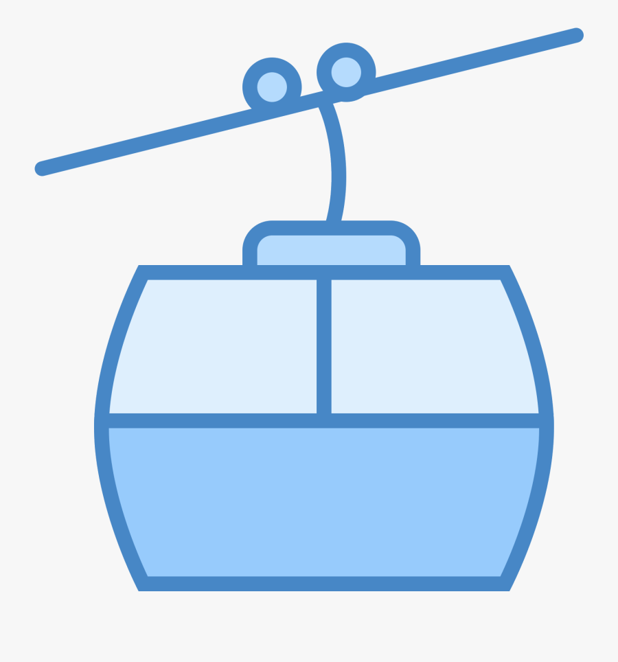 It"s A Logo Of A Cable Car Travelling Along The Cable, Transparent Clipart