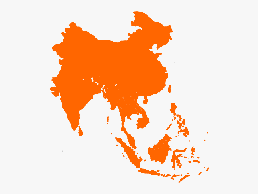 South East Asia Vector, Transparent Clipart