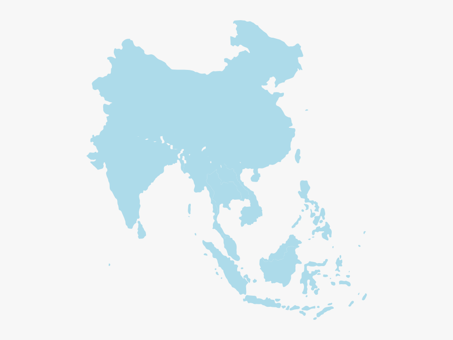 Southeast Asia Svg Clip Arts - Southeast Asia Map Black, Transparent Clipart