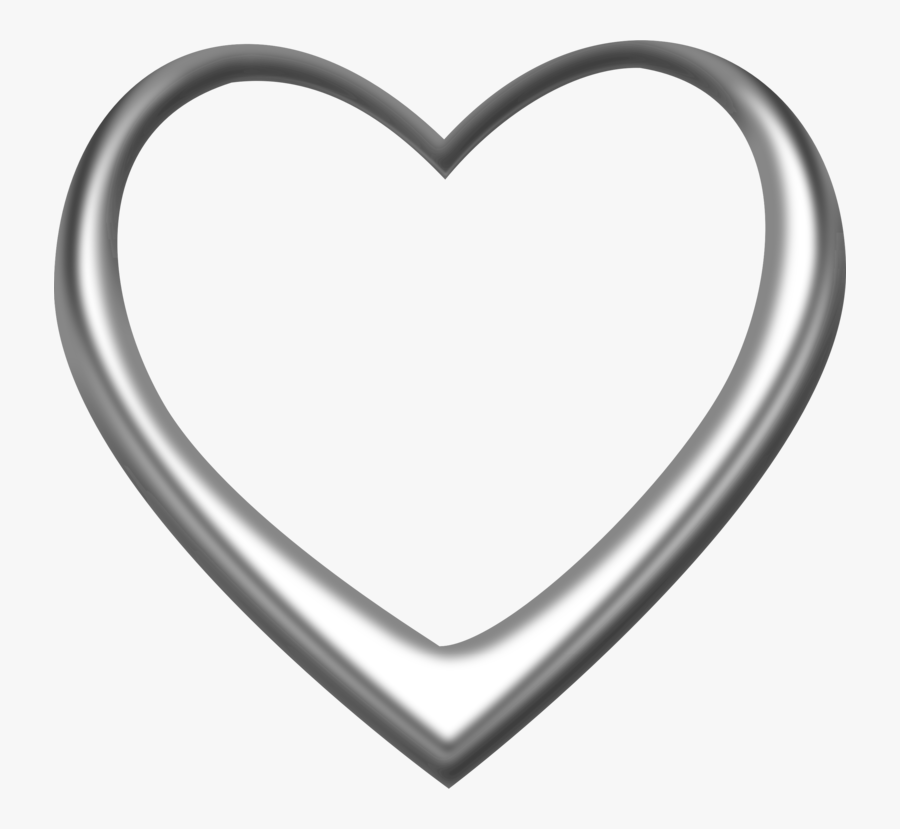 Heart,metal,locket - Transparent Silver Heart Png , Free Transparent