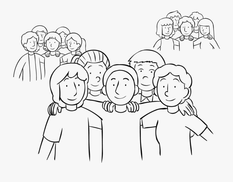 Empowered Teams - Group Of People Drawing, Transparent Clipart