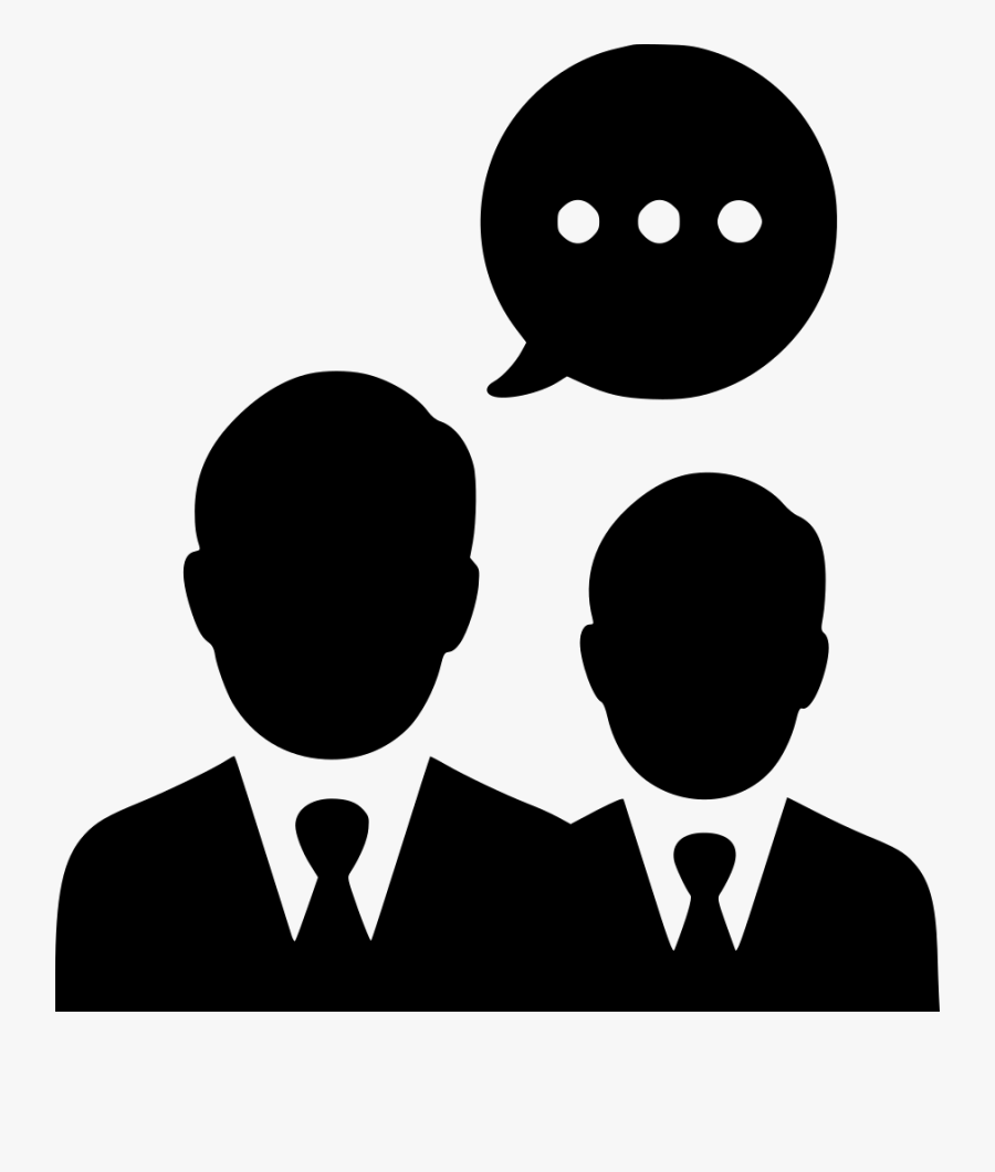 Negotiations Men Group Communication Team Talking - Blue Man Icon Png, Transparent Clipart